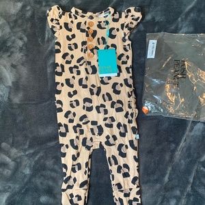 Posh Peanut Sasha cap sleeve ruffle romper